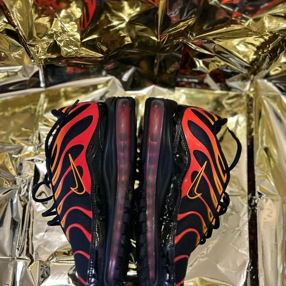 Nike Black and Orange Athletic Sneakers